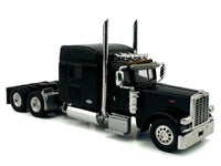 Peterbilt 389 Truck Tractor with Sleeper Cab Black 1/87 (HO) Scale Plastic Model Car by HO Logistics image 3