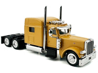 Peterbilt 389 Truck Tractor with Sleeper Cab Yellow 1/87 (HO) Scale Plastic Model Car by HO Logistics image 3