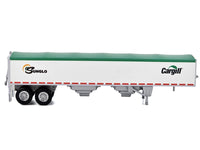 Covered Grain Trailer White with Green Tarp "SunGlo - Cargill" 1/87 (HO) Plastic Model Car by HO Logistics image 2
