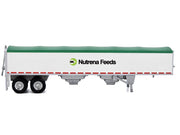Covered Grain Trailer White with Green Tarp "Nutrena Feeds" 1/87 (HO) Plastic Model Car by HO Logistics image 2
