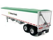 Covered Grain Trailer White with Green Tarp "Nutrena Feeds" 1/87 (HO) Plastic Model Car by HO Logistics image 3