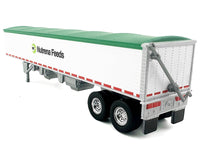 Covered Grain Trailer White with Green Tarp "Nutrena Feeds" 1/87 (HO) Plastic Model Car by HO Logistics image 3