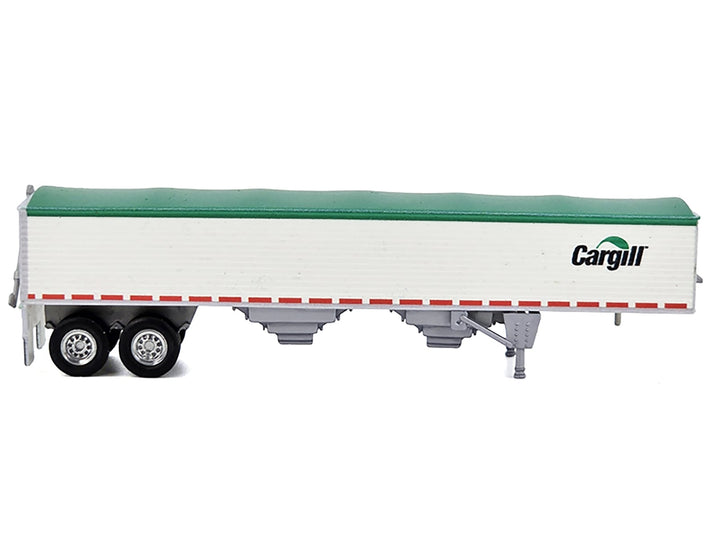 Covered Grain Trailer White with Green Tarp "Cargill" 1/87 (HO) Plastic Model Car by HO Logistics image 2