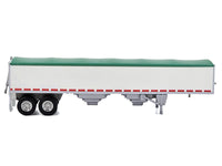Covered Grain Trailer White with Green Tarp 1/87 (HO) Plastic Model Car by HO Logistics image 2