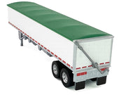 Covered Grain Trailer White with Green Tarp 1/87 (HO) Plastic Model Car by HO Logistics image 3