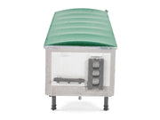 Covered Grain Trailer White with Green Tarp 1/87 (HO) Plastic Model Car by HO Logistics image 4