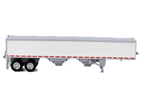 Covered Grain Trailer White with Silver Tarp 1/87 (HO) Plastic Model Car by HO Logistics image 2