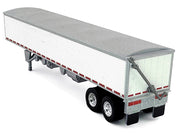 Covered Grain Trailer White with Silver Tarp 1/87 (HO) Plastic Model Car by HO Logistics image 3