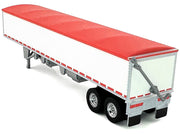 Covered Grain Trailer White with Red Tarp 1/87 (HO) Plastic Model Car by HO Logistics image 3