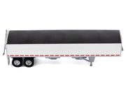 Covered Grain Trailer White with Black Tarp 1/87 (HO) Plastic Model Car by HO Logistics image 2