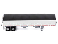 Covered Grain Trailer White with Black Tarp 1/87 (HO) Plastic Model Car by HO Logistics image 2