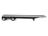 High Boy Spread Axle Flatbed Trailer White 1/87 (HO) Plastic Model Car by HO Logistics image 3