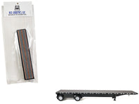 High Boy Spread Axle Flatbed Trailer Black 1/87 (HO) Plastic Model Car by HO Logistics