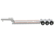 Low Boy Flatbed Trailer White 1/87 (HO) Plastic Model Car by HO Logistics image 2