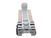 Low Boy Flatbed Trailer White 1/87 (HO) Plastic Model Car by HO Logistics image 3