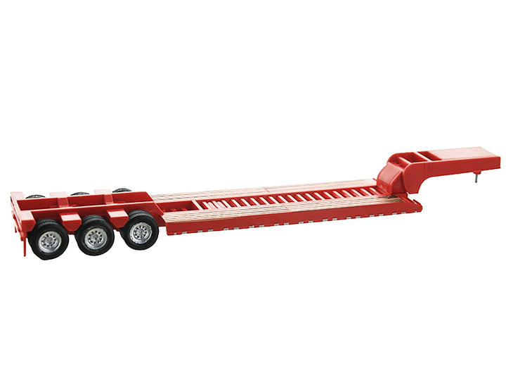 Low Boy Flatbed Trailer Red 1/87 (HO) Plastic Model Car by HO Logistics image 2