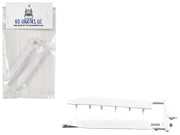 Trailer Wind Skirts for 53' Dry Vans White 1/87 (HO) Plastic Model Car by HO Logistics