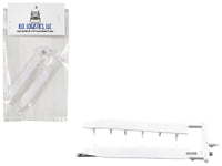 Trailer Wind Skirts for 53' Dry Vans White 1/87 (HO) Plastic Model Car by HO Logistics