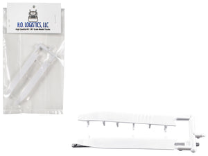 Trailer Wind Skirts for 53' Dry Vans White 1/87 (HO) Plastic Model Car by HO Logistics