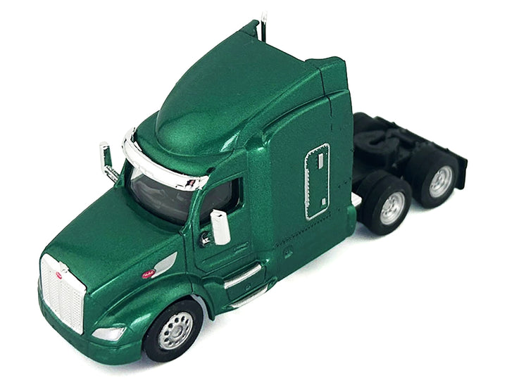 Peterbilt 579 Sleeper Cab Green Metallic 1/87 (HO) Plastic Model Car by HO Logistics image 2