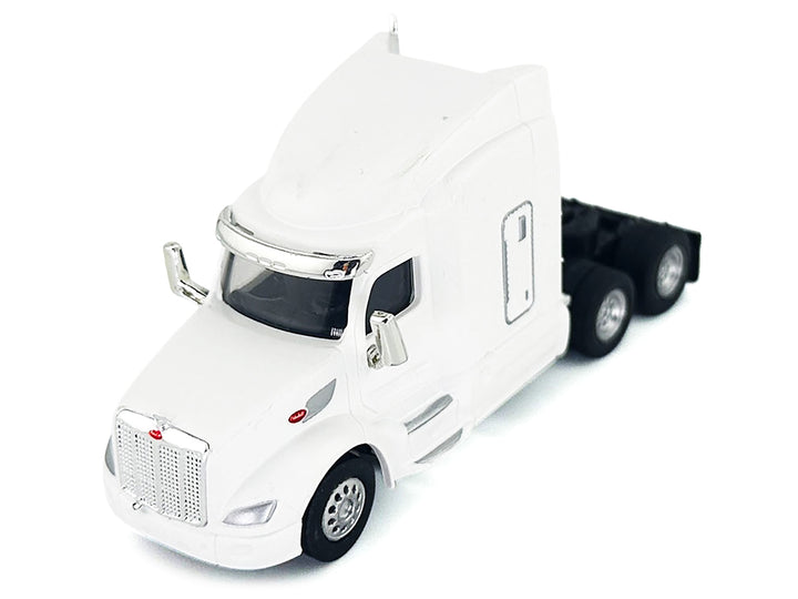 Peterbilt 579 Sleeper Cab White 1/87 (HO) Plastic Model Car by HO Logistics image 2