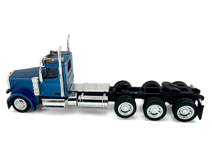 Peterbilt 589 3-Axel Day Cab Blue Metallic 1/87 (HO) Plastic Model Car by HO Logistics image 2