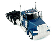 Peterbilt 589 3-Axel Day Cab Blue Metallic 1/87 (HO) Plastic Model Car by HO Logistics image 4