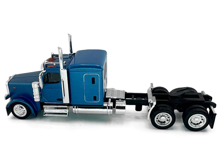 Peterbilt 589 Truck with 72 Inch Sleeper Blue Metallic 1/87 (HO) Plastic Model Car by HO Logistics image 2