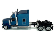 Peterbilt 589 with Stand Up Sleeper Cab Blue Metallic 1/87 (HO) Plastic Model Car by HO Logistics image 2