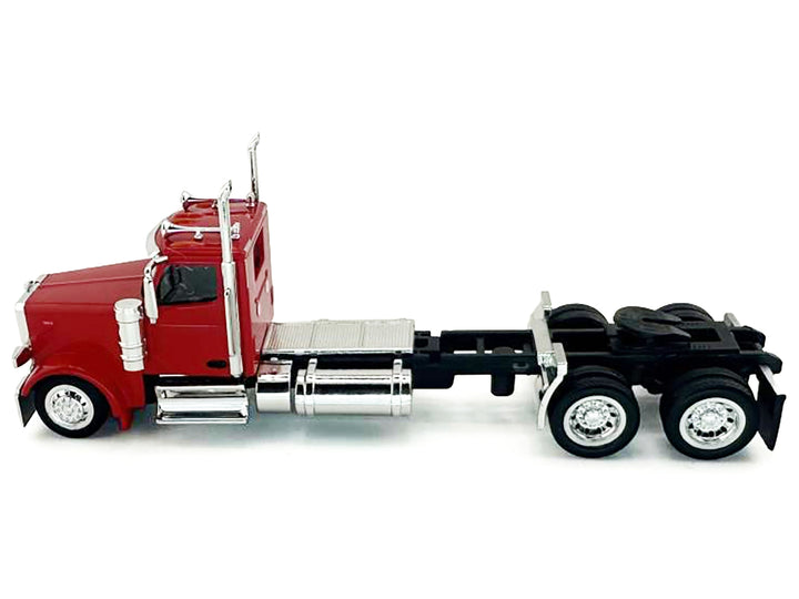 Peterbilt 589 2-Axel Day Cab Red 1/87 (HO) Plastic Model Car by HO Logistics image 2