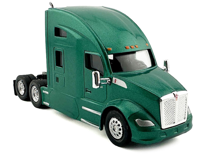 Kenworth T680 Sleeper Cab Green Metallic 1/87 (HO) Plastic Model Car by HO Logistics image 2