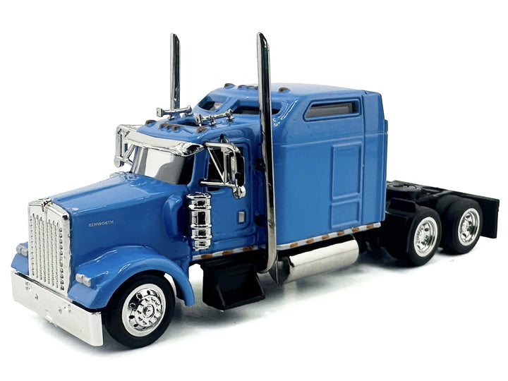 Kenworth W900L Truck Tractor with Sleeper Cab Baby Blue 1/87 (HO) Scale Plastic Model Car by HO Logistics image 2