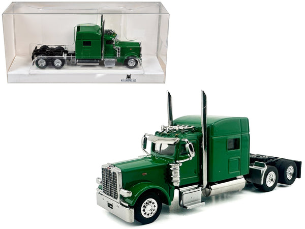 Kenworth W900L Truck Tractor with Sleeper Cab Green 1/87 (HO) Scale Plastic Model Car by HO Logistics