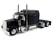 Kenworth W900L Truck Tractor with Sleeper Cab Black 1/87 (HO) Scale Plastic Model Car by HO Logistics image 2