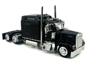Kenworth W900L Truck Tractor with Sleeper Cab Black 1/87 (HO) Scale Plastic Model Car by HO Logistics image 3