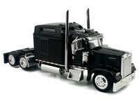 Kenworth W900L Truck Tractor with Sleeper Cab Black 1/87 (HO) Scale Plastic Model Car by HO Logistics image 3