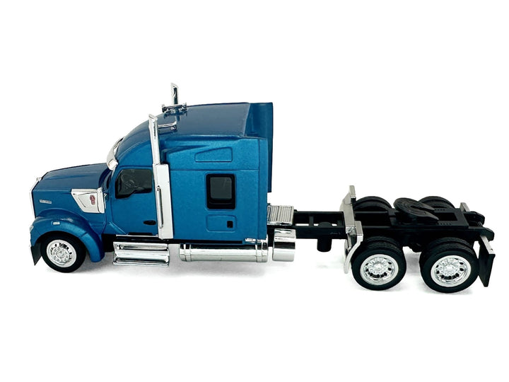 Kenworth W990 with Stand Up Sleeper Cab Blue Metallic 1/87 (HO) Plastic Model Car by HO Logistics image 2