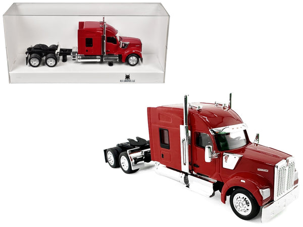 Kenworth W990 with Stand Up Sleeper Cab Red 1/87 (HO) Plastic Model Car by HO Logistics