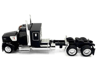 Kenworth W990 with Flat Top Sleeper Cab Black 1/87 (HO) Plastic Model Car by HO Logistics image 2