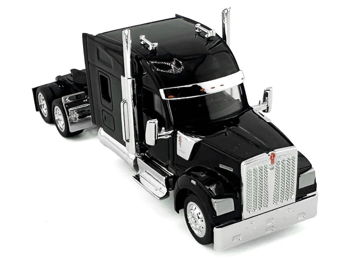 Kenworth W990 with Stand Up Sleeper Cab Black 1/87 (HO) Plastic Model Car by HO Logistics image 2