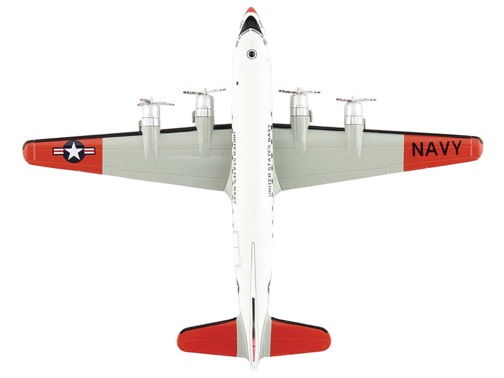 Douglas C-54Q Skymaster Transport Aircraft "US Navy Test Pilot School" (1973) United States Navy "Airliner Series" 1/200 Diecast Model by Hobby Master image 2