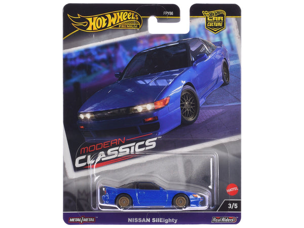 Nissan SilEighty Blue Metallic "Modern Classics" Series Diecast Model Car by Hot Wheels