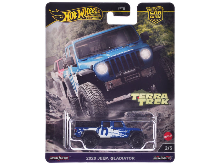 2020 Jeep Gladiator Pickup Truck Blue Metallic "MOPAR" "Terra Trek" Series Diecast Model Car by Hot Wheels