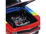 1969 Chevrolet Camaro #24 Jeff Gordon "Hendrick Motorsports First Win Tribute" Blue and Red with Rainbow Stripes 1/18 Diecast Model Car by Highway 61 image 3