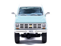 1978 Chevrolet Silverado K30 Crew Cab Pickup Truck Light Blue and White with Blue Interior 1/64 Diecast Model by IXO Models image 4