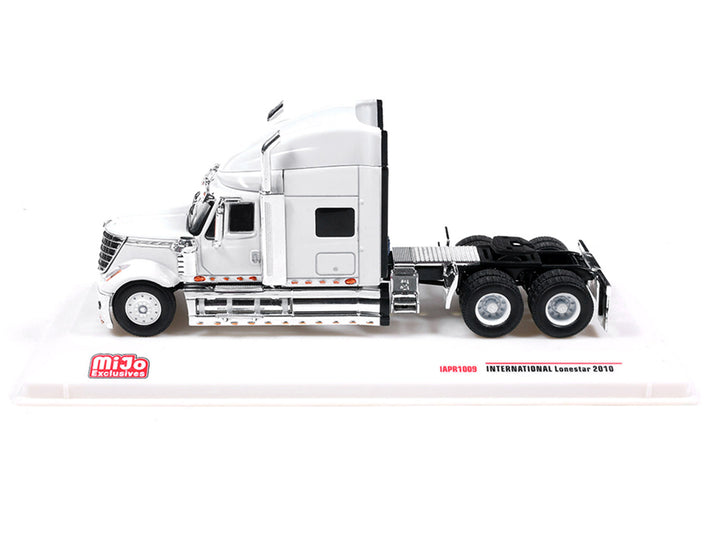 2010 International Lonestar Truck Tractor White 1/64 Diecast Model by IXO Models image 2