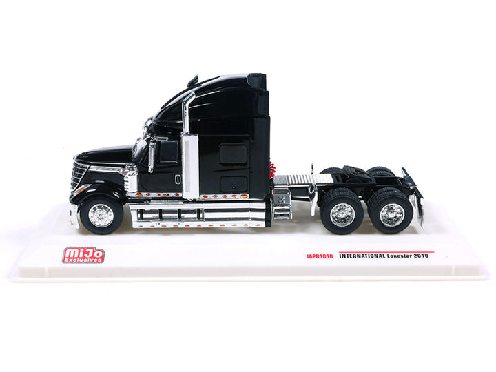 2010 International Lonestar Truck Tractor Black 1/64 Diecast Model by IXO Models image 2