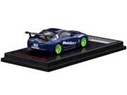 Toyota Supra (JZA80) RZ RHD (Right Hand Drive) #9 "WedsSport" Blue Metallic with Graphics 1/64 Diecast Model Car by Ignition Model image 3