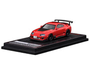 Toyota Supra (JZA80) RZ RHD (Right Hand Drive) Red with Carbon Hood 1/64 Diecast Model Car by Ignition Model image 2