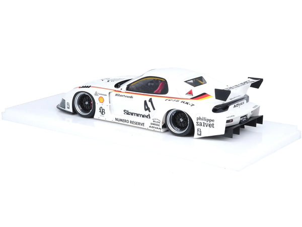 Inno Models Mazda RX-7 FD3S LB-Super Silhouette number 41 RHD white stripes graphics 1:18 IN18-LBWKRX7-02, view 1